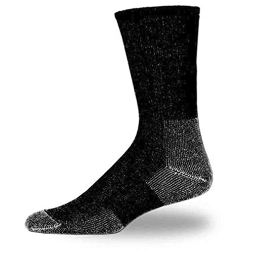 Thorlo TX-11 Crew Tennis Socks (Black,Medium)