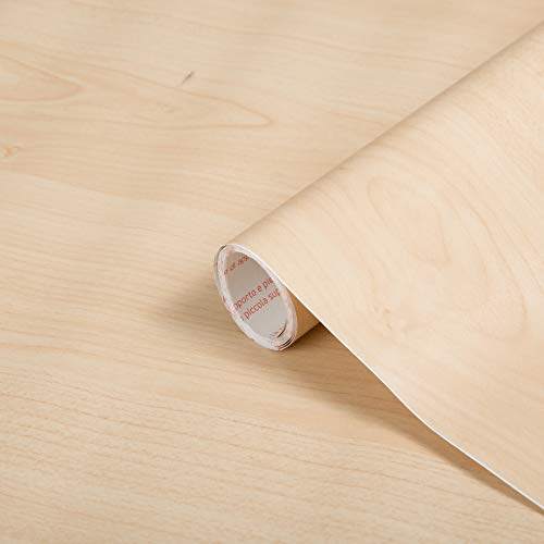 d-c-fix Peel and Stick Contact Paper Maple Wood Grain Self-Adhesive Film Waterproof & Removable Wallpaper Decorative Vinyl for Kitchen, Countertops, Cabinets 17.7″ x 78.7″