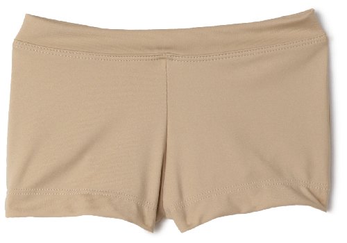 Capezio girls Boys Cut Low Rise athletic shorts, Nude, 6 8 US
