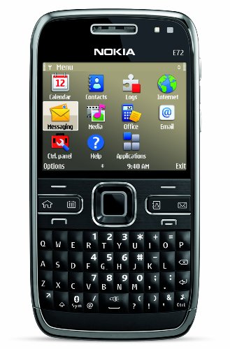 Nokia E72 Unlocked Phone Featuring GPS with Voice Navigation – U.S. Version with Full Warranty (Zodium Black)