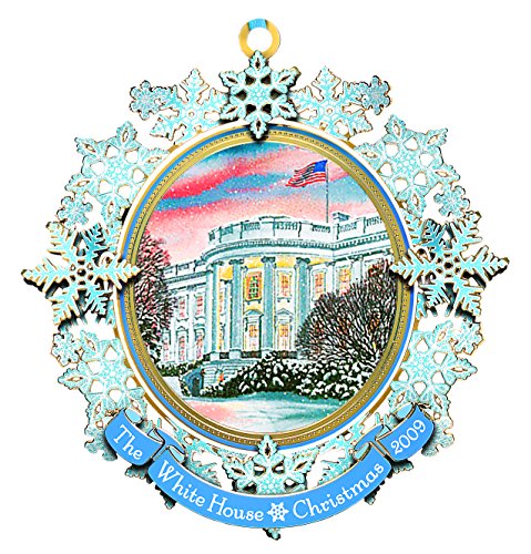 2009 White House Christmas Ornament, First Electric Christmas Lights