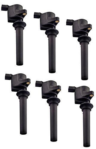 ENA Ignition Coil Pack Set of 6 Compatible with Ford Mazda Mercury Escape Five Hundred Freestyle Taurus 3.0L V6 Replacement for DG500 DG513 FD502