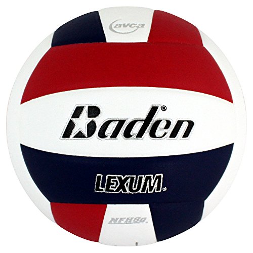 Baden Lexum Composite Game Volleyball, Red/White/Navy , Size 5