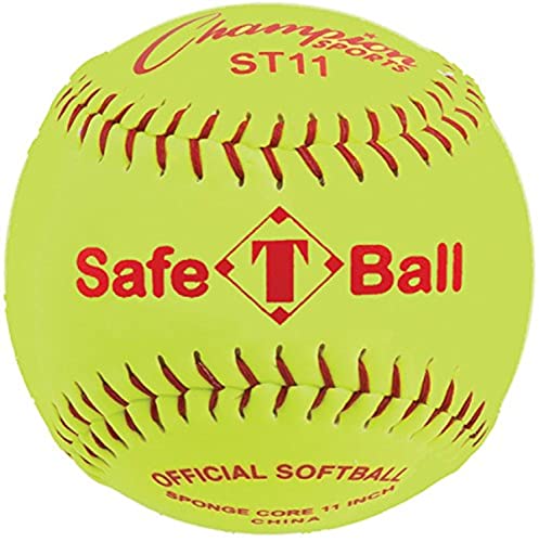 Champion Sports Safety Softballs, 11″,(Pack of 12)