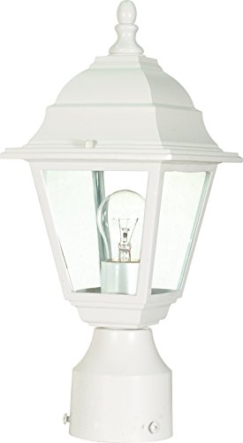 NUVO 60/546 One Light Post Mount, UNKNOWN, White