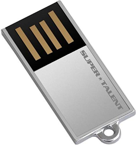 Super Talent Pico-C 32 GB USB 2.0 Flash Drive STU32GPCS (Silver)