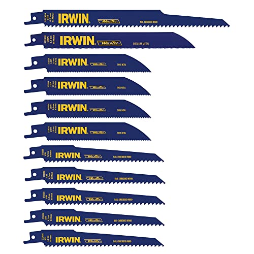 IRWIN Reciprocating Saw Blades Set, 11-Piece (4935496)