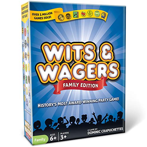 North Star Games Wits & Wagers Family Edition – Kid Friendly Party Game and Trivia