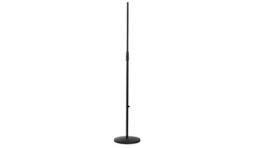 K&M – König & Meyer 26010.500.55 – Microphone Stand – Round Base Adjustable Height – Professional Grade – German Made – Black