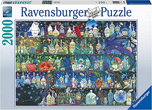 Ravensburger 16010 Poisons and Potions 2000 Piece Piece Jigsaw Puzzle for Adults – Every Piece is Unique, Softclick Technology Means Pieces Fit Together Perfectly