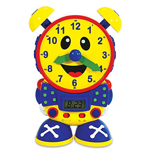 The Learning Journey Telly The Teaching Time Clock – Electronic Analog & Digital Time Telling Aid with Two Quiz Modes & Night Light – Telling Time Teaching Clock – Award Winning Toys