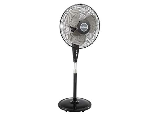 Holmes Oscillating 16 Inch Blade Whole Room Standing Fan Black HSF1610A