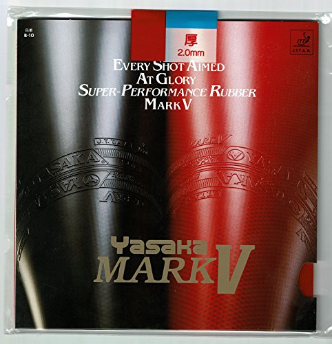 YASAKA Mark V Table Tennis Rubber (RED, 2.0mm)