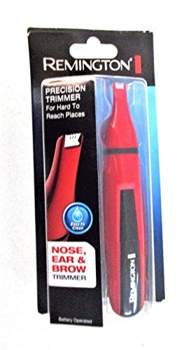 Remington ND3150CDN Pocket Size Battery Operated Travel Nose Ear Trimmer, Red