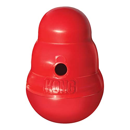 KONG Wobbler Dog Toy – Interactive Dog Treat Dispensing Toy – for Large Dogs