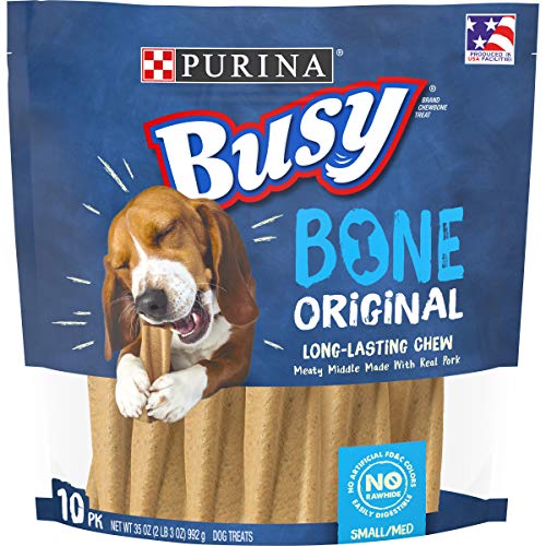 Purina Busy Made in USA Facilities Small/Medium Dog Bones, Original – 10 ct. Pouch