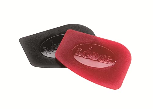 Lodge SCRAPERPK Durable Pan Scrapers, Red and Black, 2-Pack | The Storepaperoomates Retail Market - Fast Affordable Shopping