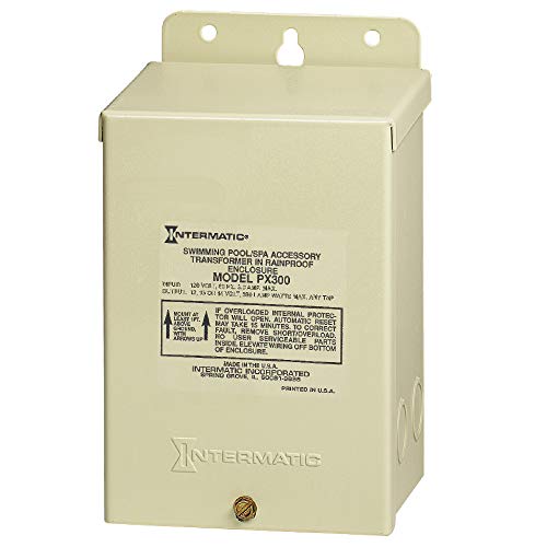 Intermatic PX300 12V 300W Transformer with Automatic Circuit Breaker , Beige