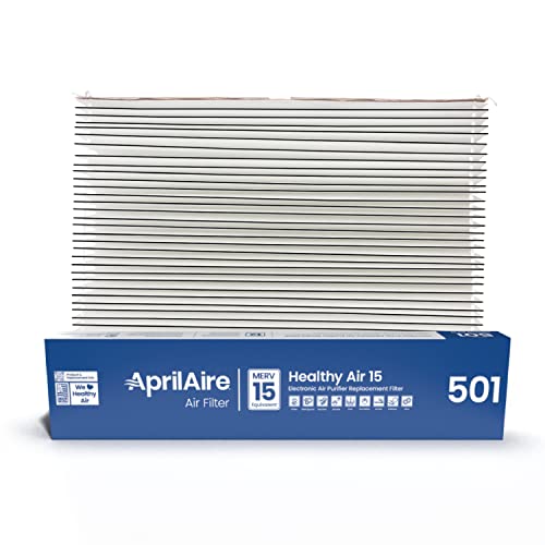 AprilAire 501 Replacement Filter for AprilAire 5000 Whole-House Air Purifier – MERV 15 Equivalent, 16x25x6 Air Filter (Pack of 1)