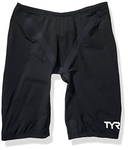 TYR 1TBJA6A26 Tracer B-SRS Jammer Swimsuit, Black, Size 26