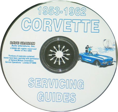 1953-1962 C1 Corvette Shop and Service Manual on CD