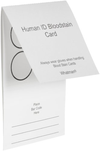 Whatman WB100014 Bloodstain Card (Pack of 100)