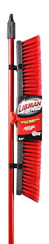 LIBMAN 805.0 Push Broom with Resin Block, Medium Duty Bristles, 24″