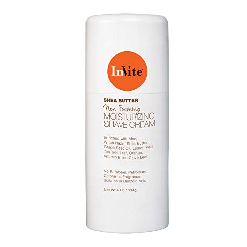 InVite Health Moisturizing Shave Cream, Designed to tone, nourish and soften skin for a close and smooth shave 4oz (114 g) (Pack of 1)