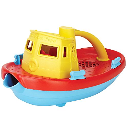 Green Toys My First Tugboat – BPA, Phthalates Free Bath Toys for Kids, Toddlers. Toys and Games