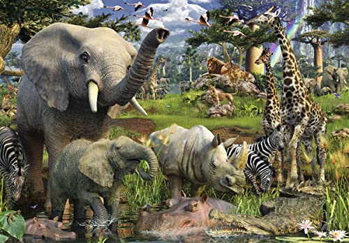 Ravensburger at The Waterhole – 18000 Piece Jigsaw Puzzle for Adults – Softclick Technology Means Pieces Fit Together Perfectly (17823)