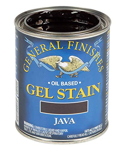 General Finishes Oil Base Gel Stain, 1 Pint, Java