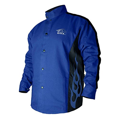 Black Stallion unisex adult Long Sleeve REvco BSX Mens welding jacket coat 3XL, Royal Blue,blue, 3X-Large US