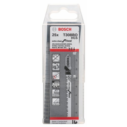 Bosch 2608663869 Jigsaw Blade”T 308 BO” (25 Piece)