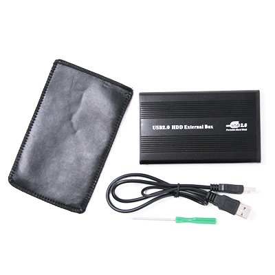 SANOXY® Black USB 2.0 to IDE 2.5″ Hard Disk Drive HDD Aluminum External Case Enclosure 500GB Max Capacity