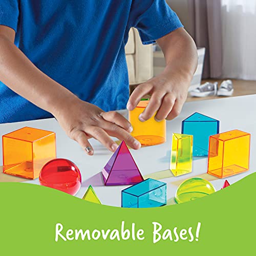 Learning Resources View-Thru Geometric Solids, Geometry Helper, 14 Pieces, Ages 8+ | The Storepaperoomates Retail Market - Fast Affordable Shopping