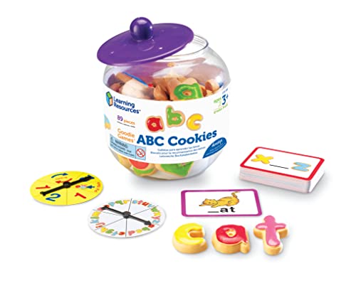 Learning Resources Goodie Games ABC Cookies – 4 Games in 1, Ages 3+ Toddler Learning Toys, ABC Games for Toddlers, Preschool Games, Alphabet Learning Games, Math for Preschoolers