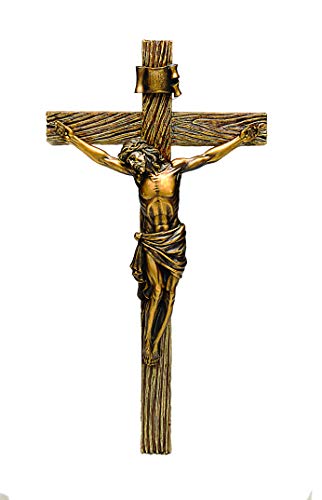 Roman 20″ Crucifix in Antique Gold