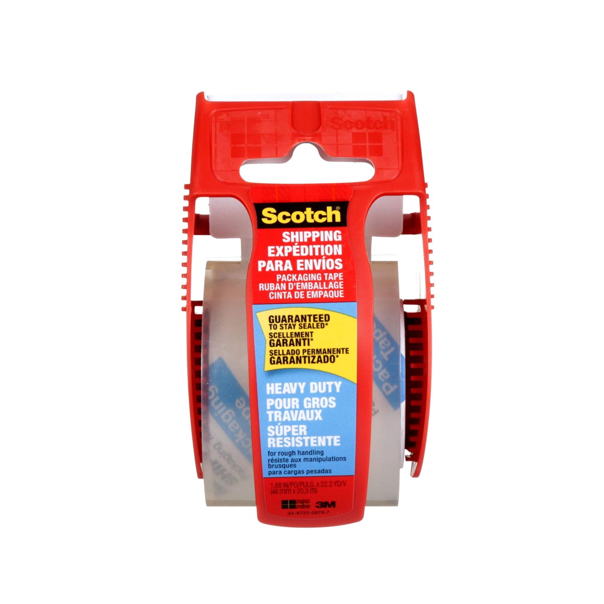 Scotch Brand Heavy Duty Shipping Packaging Tape, 1 Roll with Dispenser, 1.88″ x 22.2 Yards, 1.5″ Core, Great for Packing, Shipping & Moving, Clear (142) | The Storepaperoomates Retail Market - Fast Affordable Shopping