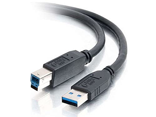 C2G USB Cable, USB 3.0 Cable, USB A to B Cable, 6.56 Feet (2 Meters), Black, Cables to Go 54174