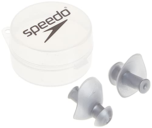 Speedo Unisex-Adult Swim Training Ergo Ear Plugs Silver