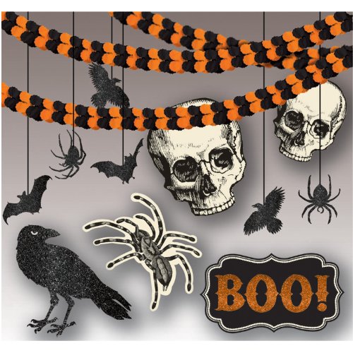 Amscan 249329 Spooky Creatures, Halloween Room Decorating Kit, One Size, Multicolor
