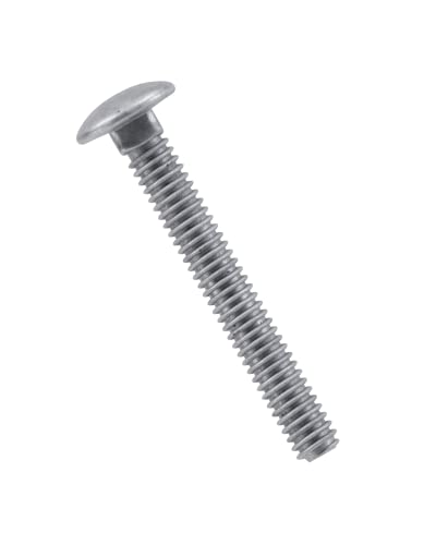 Hillman Group Galvanized Carriage Bolt 1/2” x 9”, 25 Count, Blunt Point, Alloy Steel, Self-Locking Round Head Fasteners, for Wood and Metal, No Washer Needed, Rust-Resistant (812633)