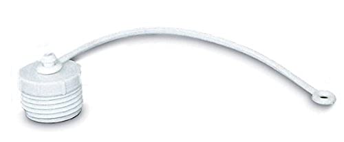 Valterra T1020-1E EZ Coupler Hose Plug with Strap – 3/4″ Male Thread, Off White
