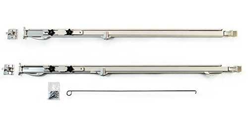 Carefree 961501WHT Fiesta White with Matching White Casting Universal Manual RV Awning Arms Set (68″-81″ floorline to awning rail)
