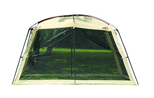Texsport Wayford 12′ x 9′ Portable Mesh Screenhouse Arbor Canopy for Backyard and Camping