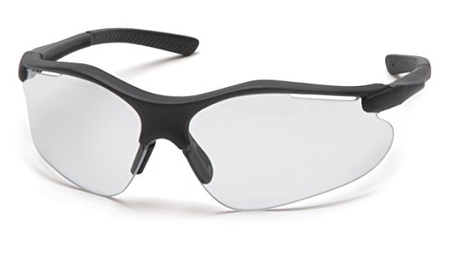 Pyramex Fortress Safety Eyewear, Clear Anti-Fog Lens With Black Frame