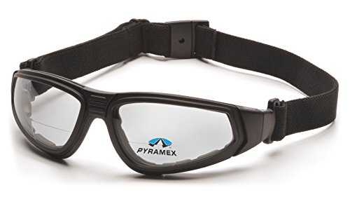 Pyramex XSG Reader Safety Glasses, Black Frame/Clear Anti-Fog + 2.0 Lens