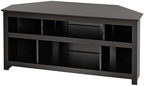 PREPAC Black Vasari Corner Flat Panel Plasma / LCD TV Console