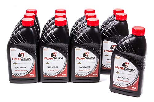 Brad Penn 009-7150 10W-30 Partial Synthetic Racing Oil – 1 Quart, (Case of 12)