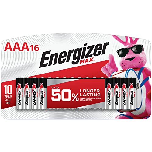 Energizer AAA Batteries, Max Triple A Alkaline, 16 Count